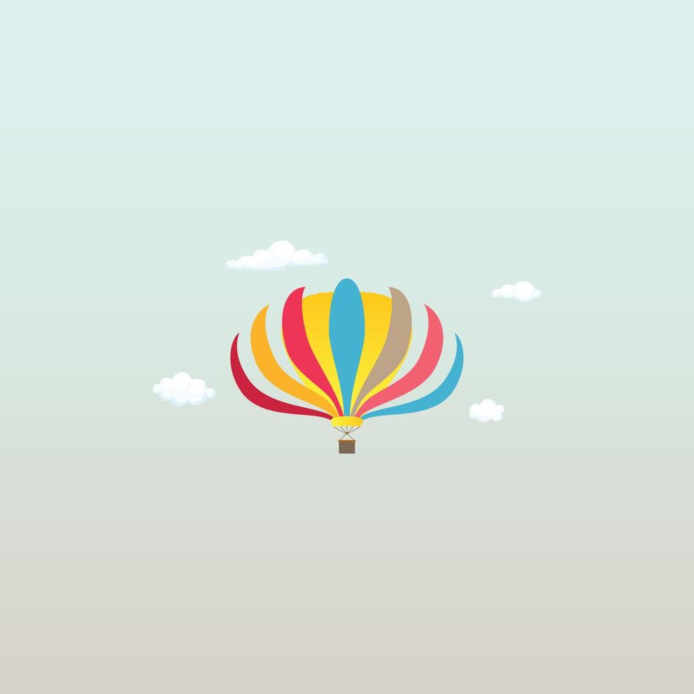 open air balloon vector