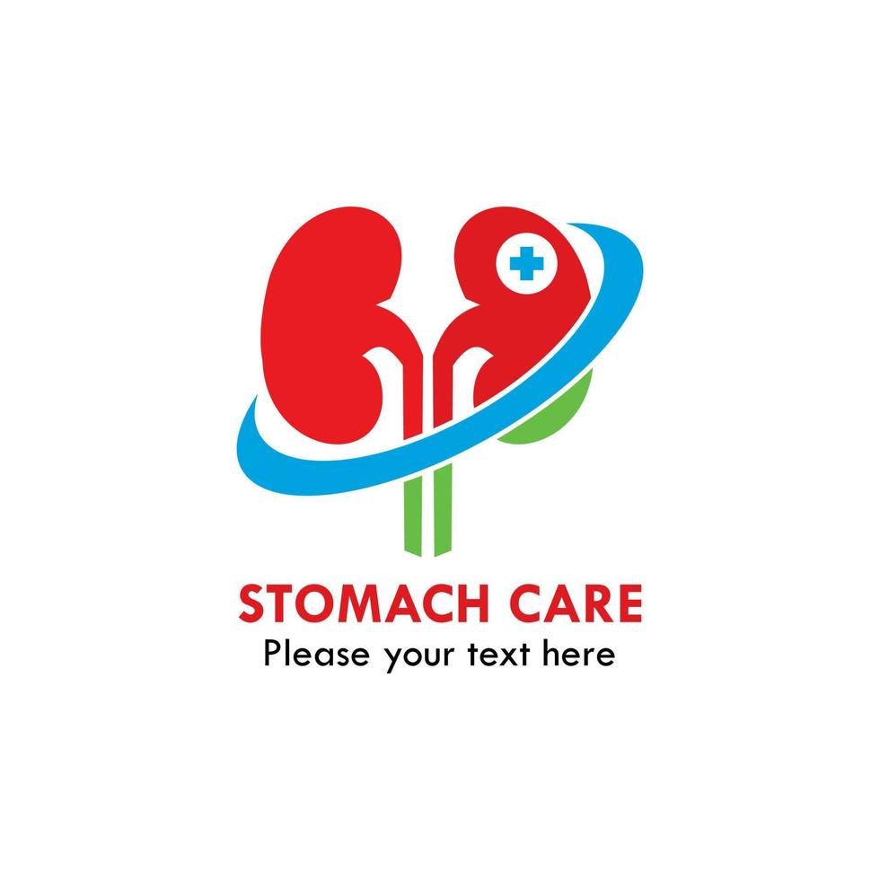 Stomach care logo design template illustration. there arae stomach vector