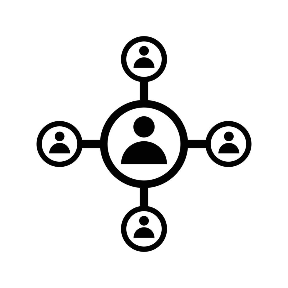 conexión, relación, icono de trabajo en equipo. vector