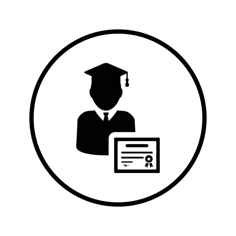 Certificate, diploma, degree icon. vector