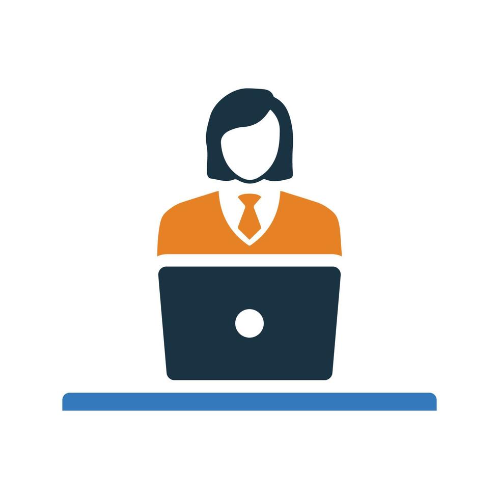 Employee, work, working icon. vector