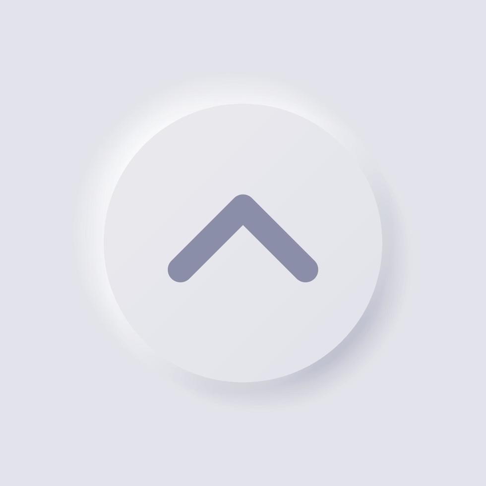 Shorten arrow button icon, White Neumorphism soft UI Design for Web design, Application UI and more, Button, Vector. vector