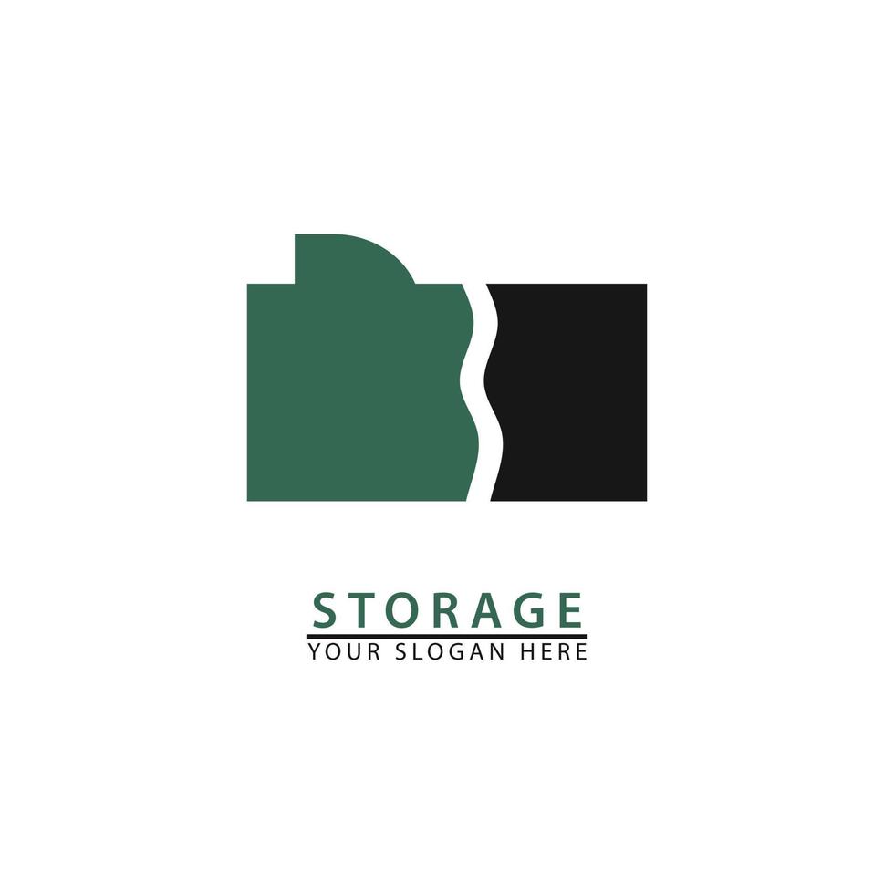 broken digital memories computer logo icon vector
