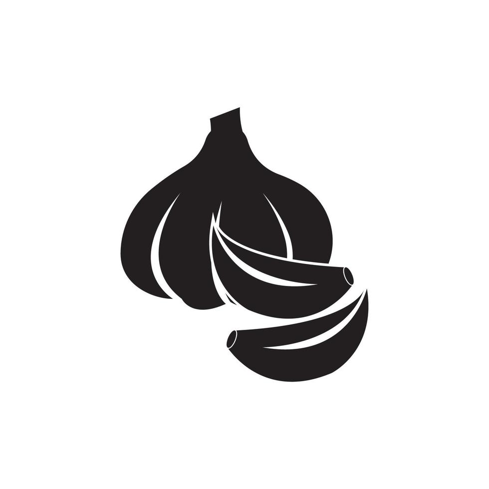 logotipo de icono de ajo, diseño de ilustración vector