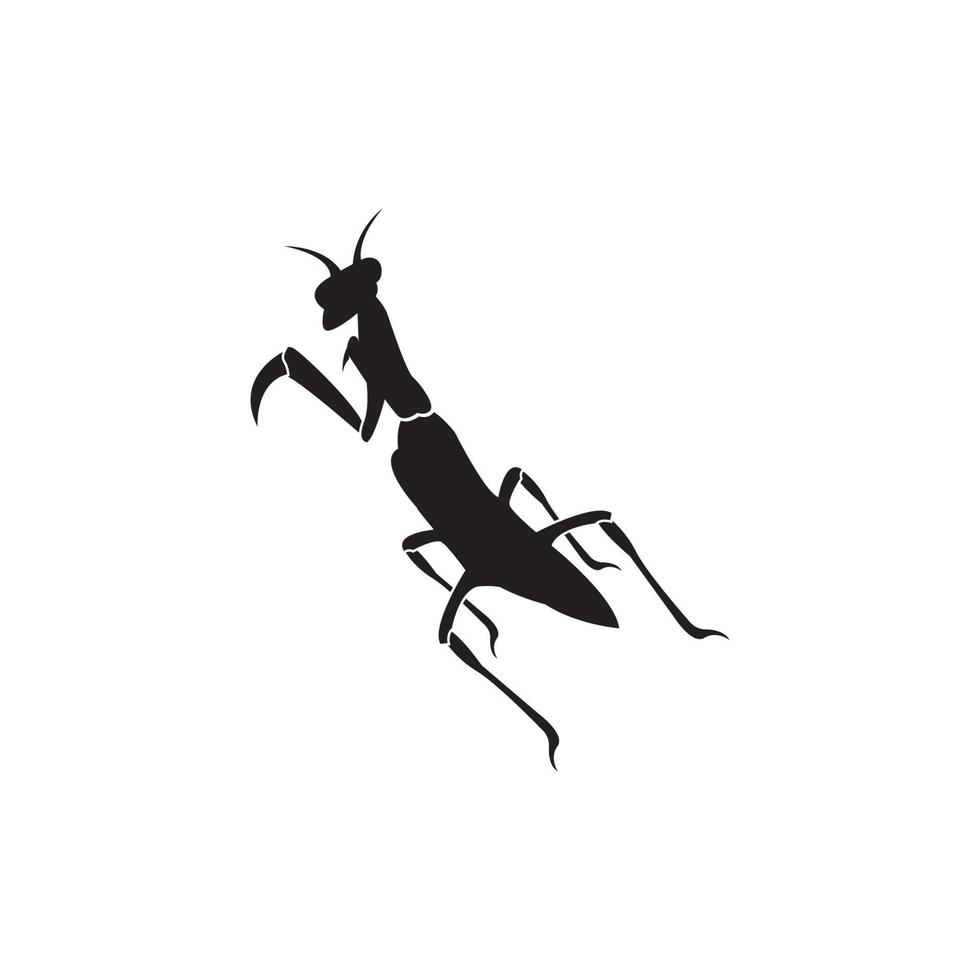 diseño de ilustración de icono de vector de plantilla de logotipo de saltamontes