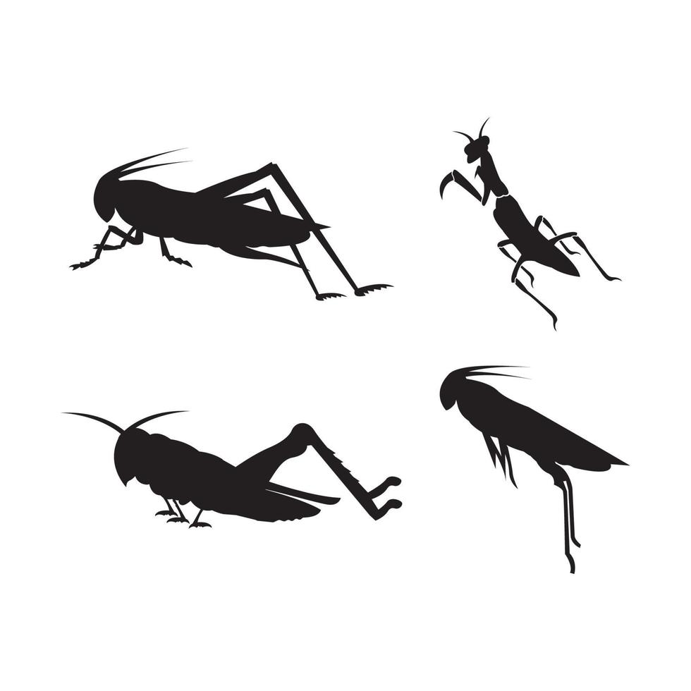 Grasshopper Logo Template vector icon illustration design