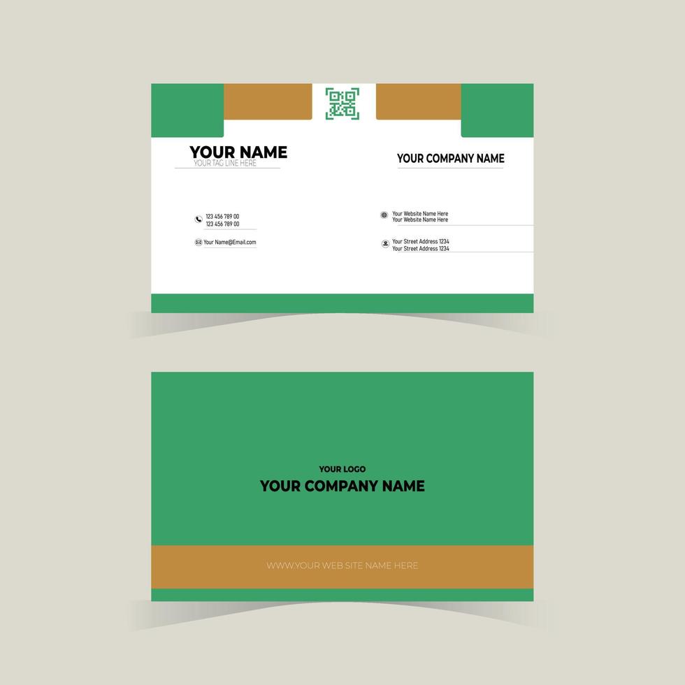 Simple Business Card Layout vector