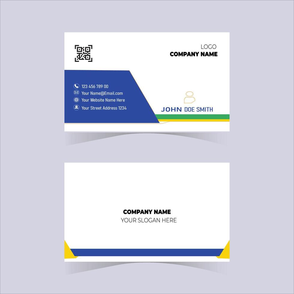 Simple Business Card Layout vector