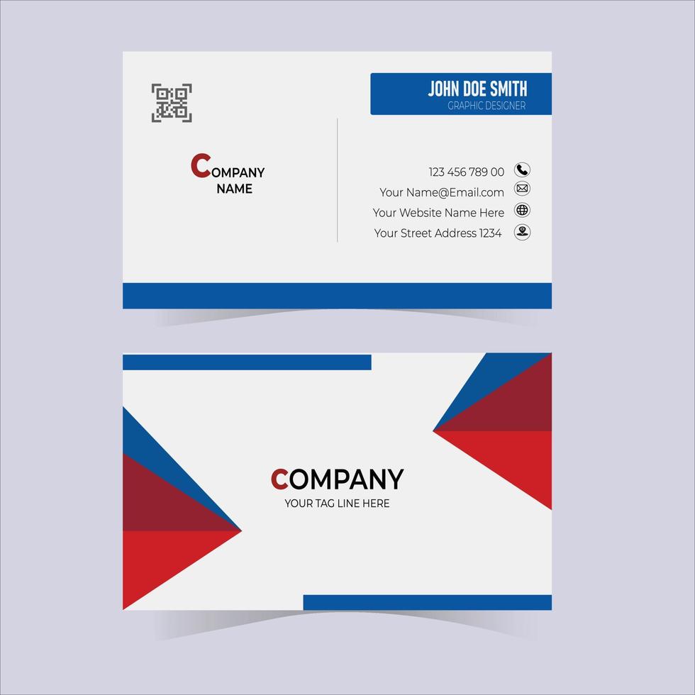 Simple Business Card Layout vector