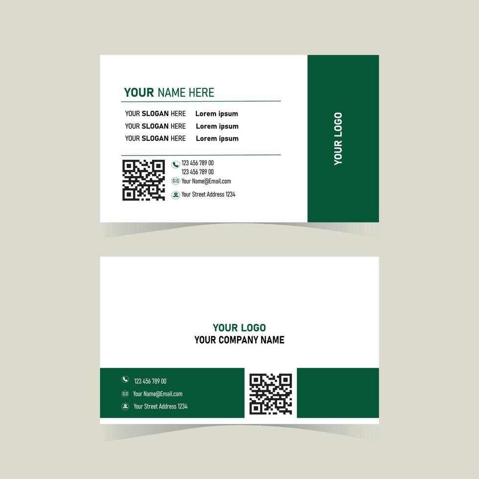 Simple Business Card Layout vector