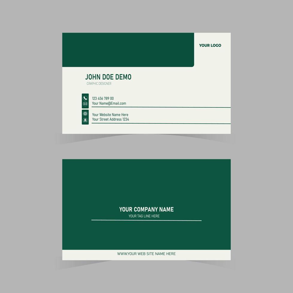 Simple Business Card Layout vector