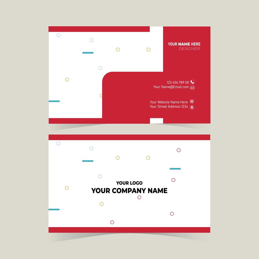 Simple Business Card Layout vector