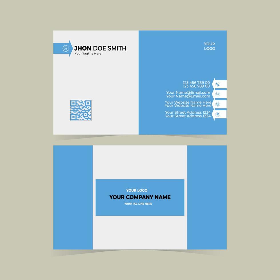 Simple Business Card Layout vector