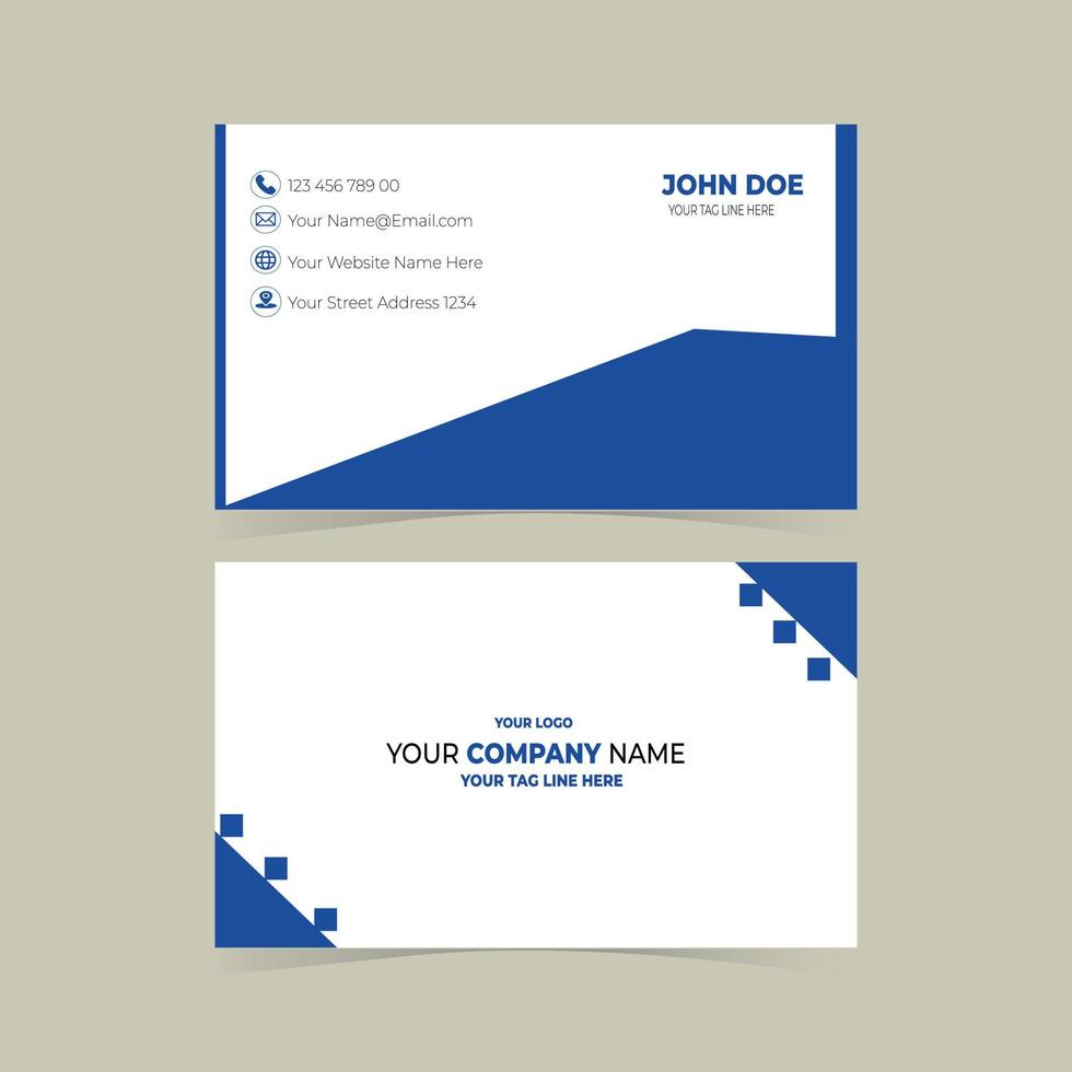 Simple Business Card Layout vector