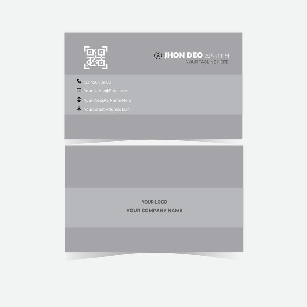 Simple Business Card Layout vector