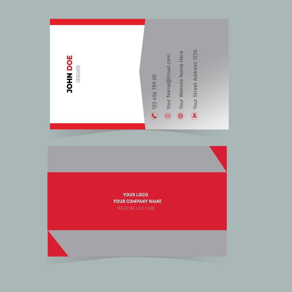 Simple Business Card Layout vector