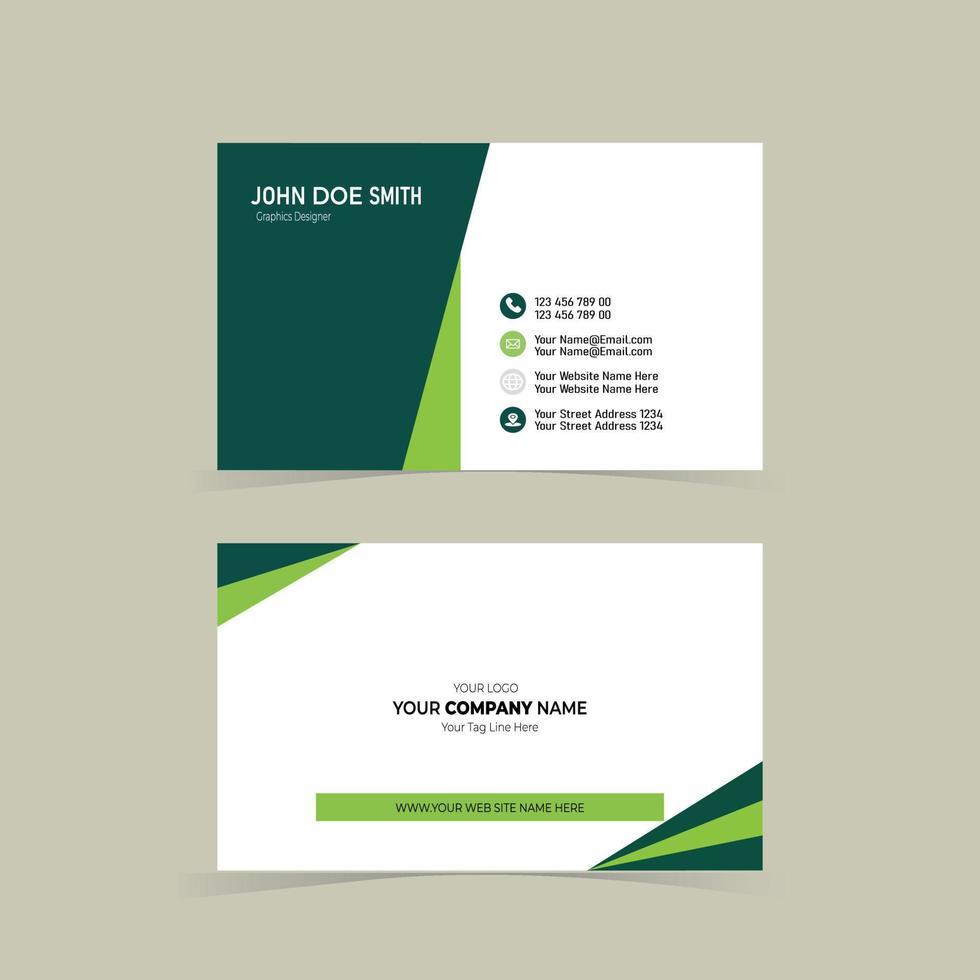 Simple Business Card Layout vector