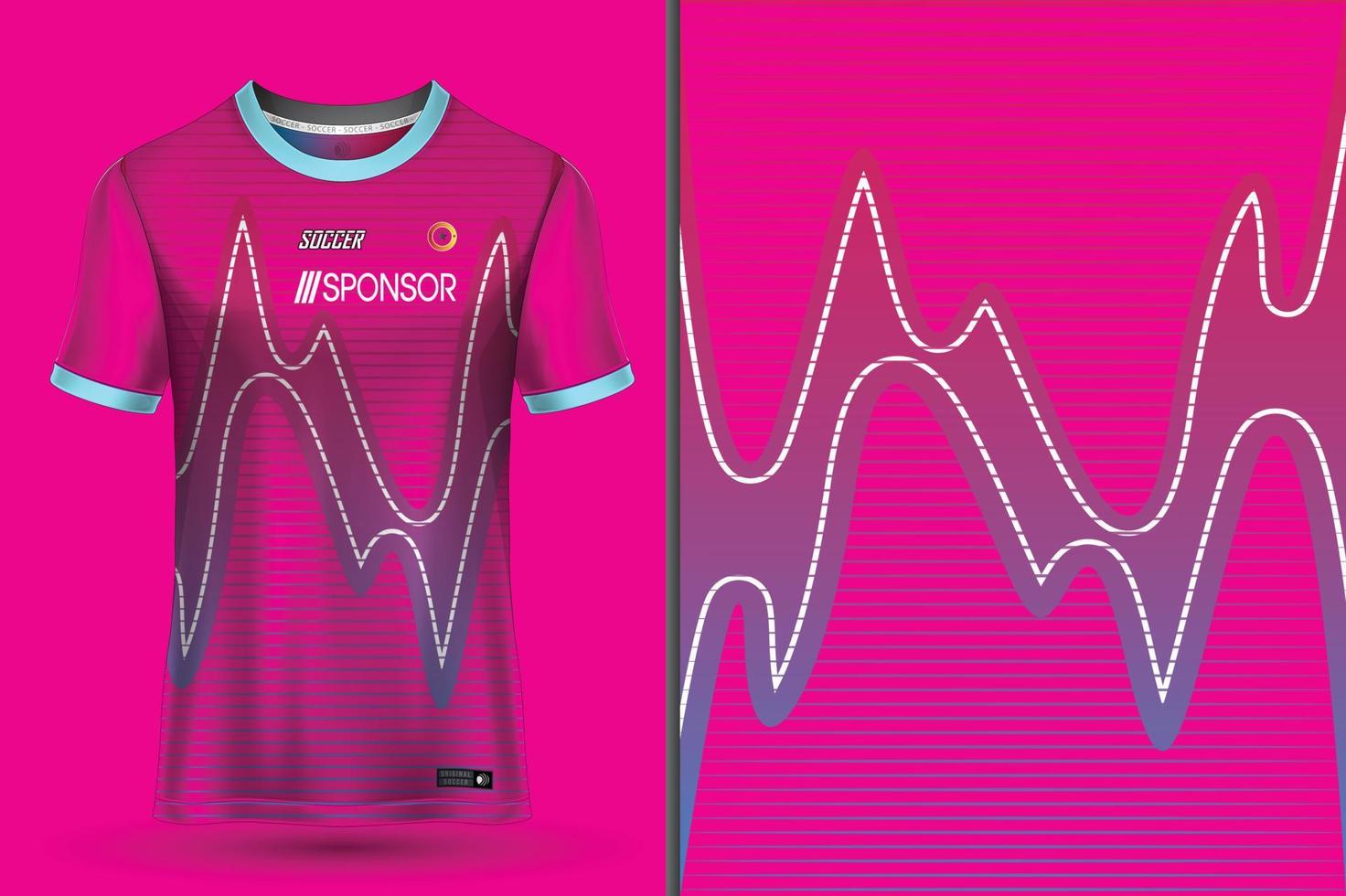 Sports jersey design for sublimation vector