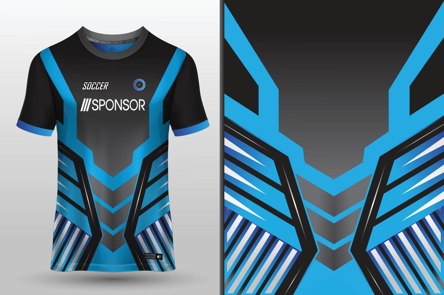 Sports jersey design for sublimation vector