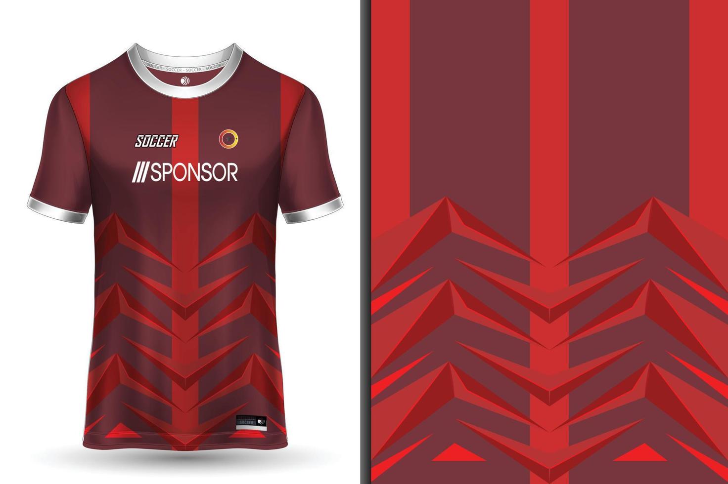 Sports jersey design for sublimation vector