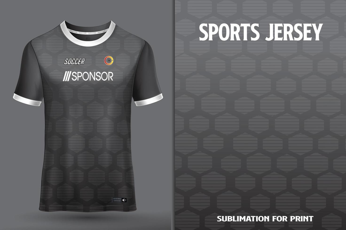 Sports jersey design for sublimation vector