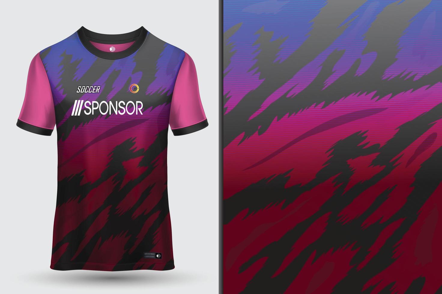 Sports jersey design for sublimation vector