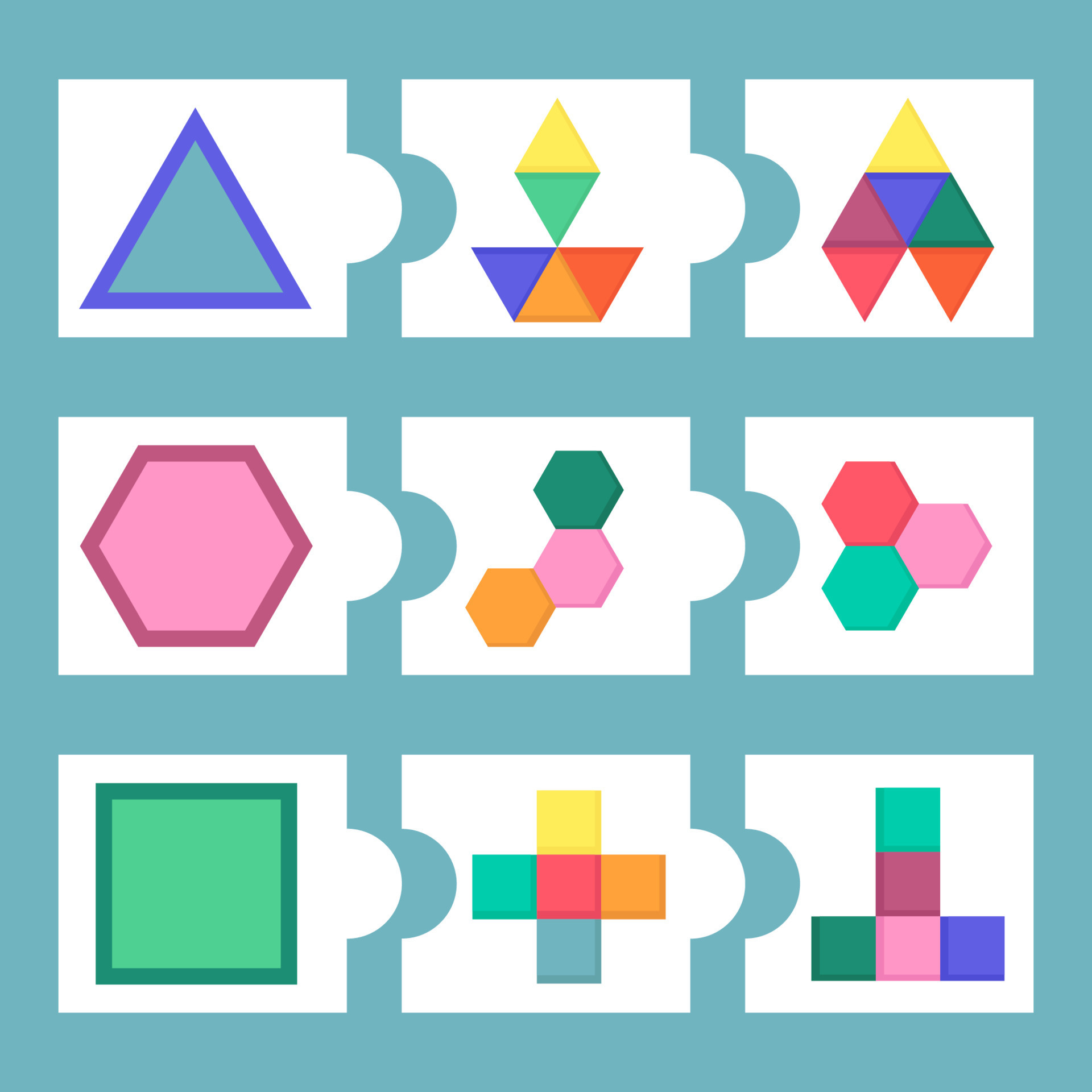 Mini puzzle game for kids. Learning shape for children 17114258 Vector