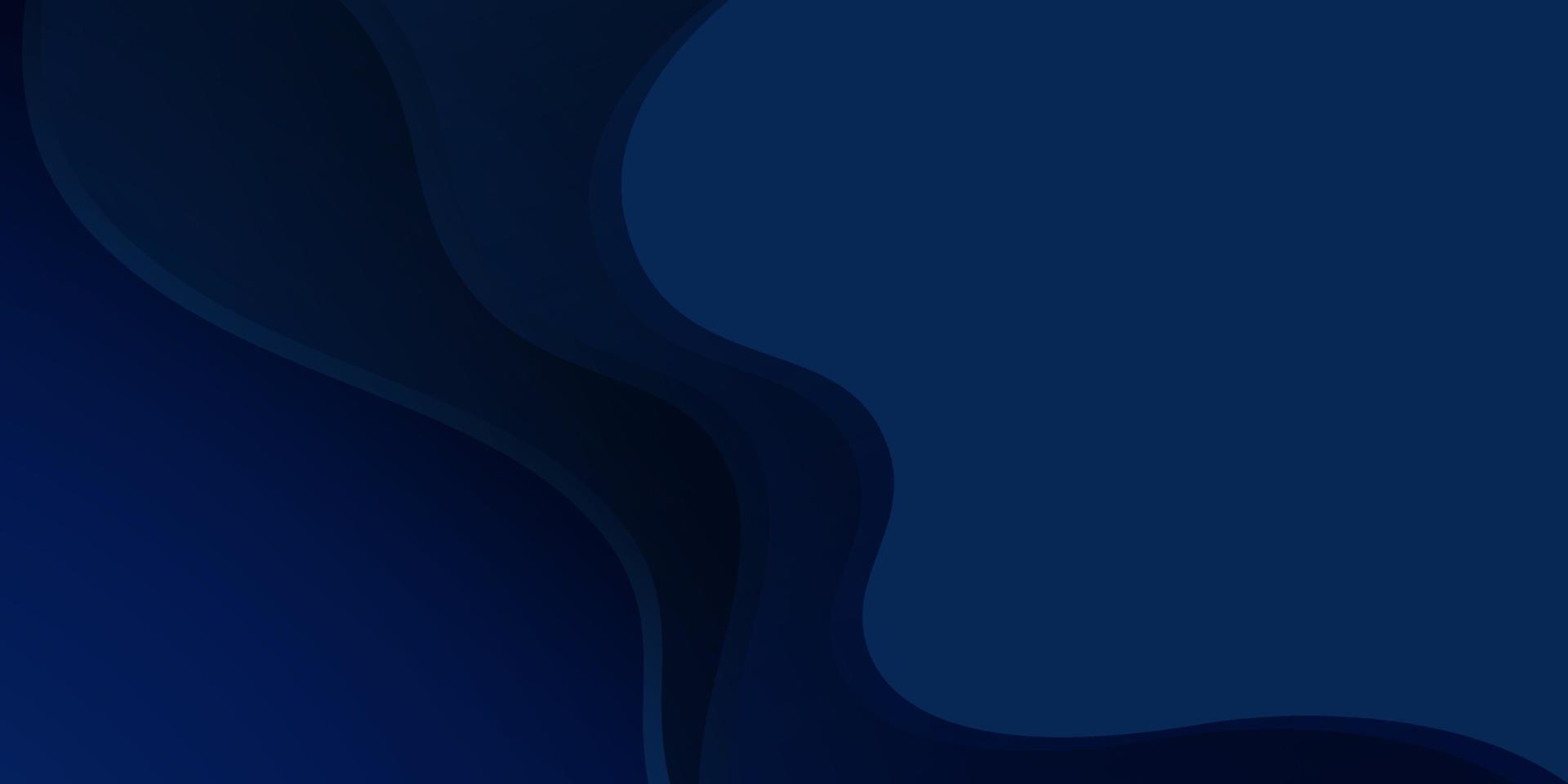 Abstract midnight blue color with modern curve line, gradient pattern background. Vector illustration.