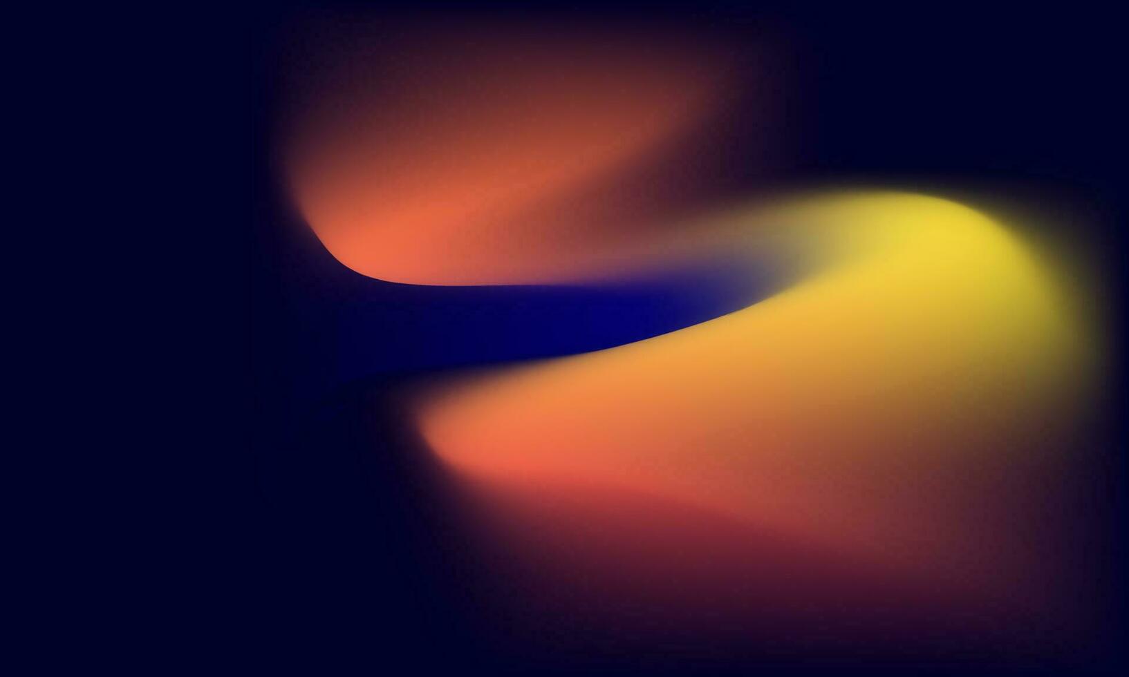 fondo degradado abstracto vectorial naranja, negro, amarillo, azul. pancarta de paisaje vector