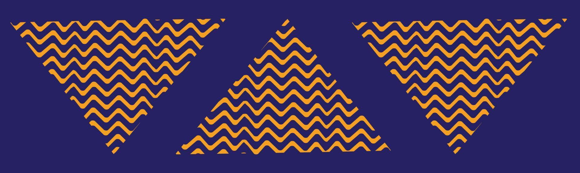 triangle memphis abstract geometric pattern web banner background vector