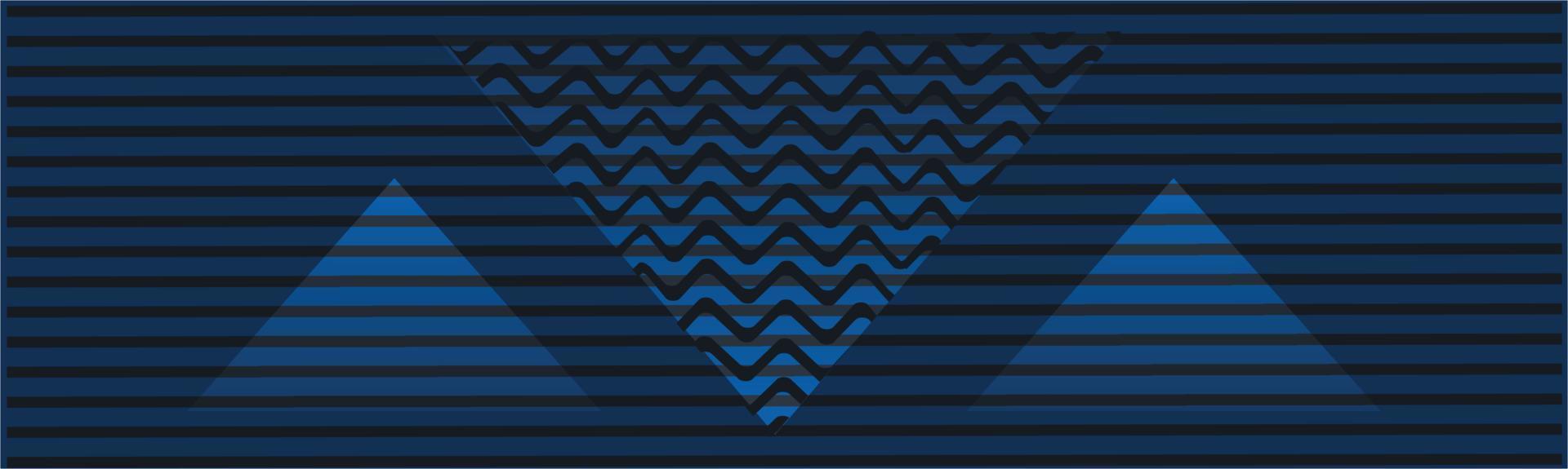 triangle memphis abstract geometric pattern web banner background vector