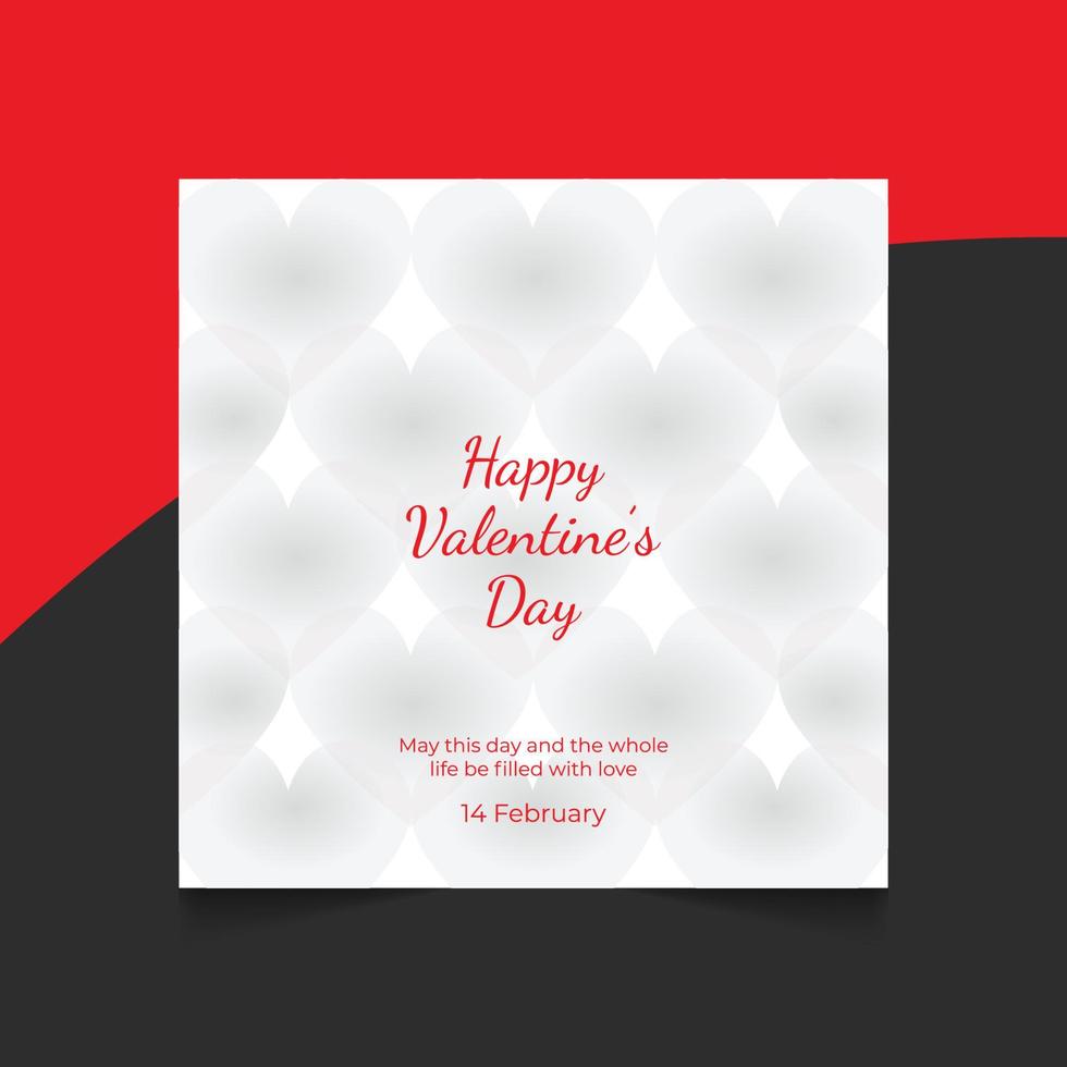 Special valentine day creative social media post web banner template vector