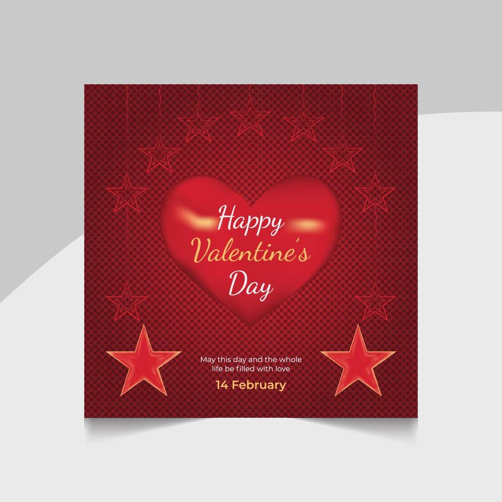 Special valentine day creative social media post web banner template vector