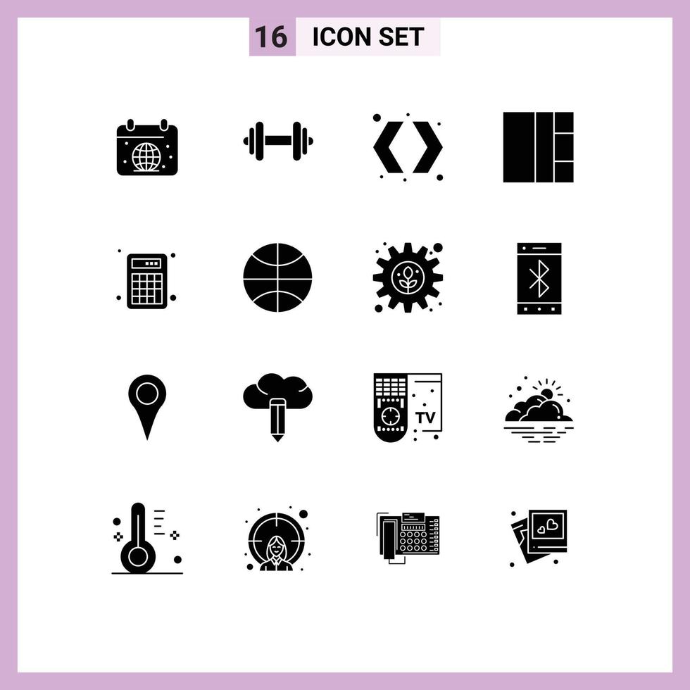 16 Creative Icons Modern Signs and Symbols of math accounting motivation layout right Editable Vector Design Elements