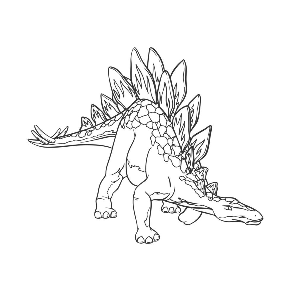 Stegosaurus dinosaur cartoon linear sketch for coloring book isolated on white background. Vector clipart 17115367 Vector Art at Vecteezy stegosaurus-dinosaur-cartoon-linear-sketch-for-coloring-book-isolated-on-white-background-vector-clipart-17115367-vector-art-at-vecteezy