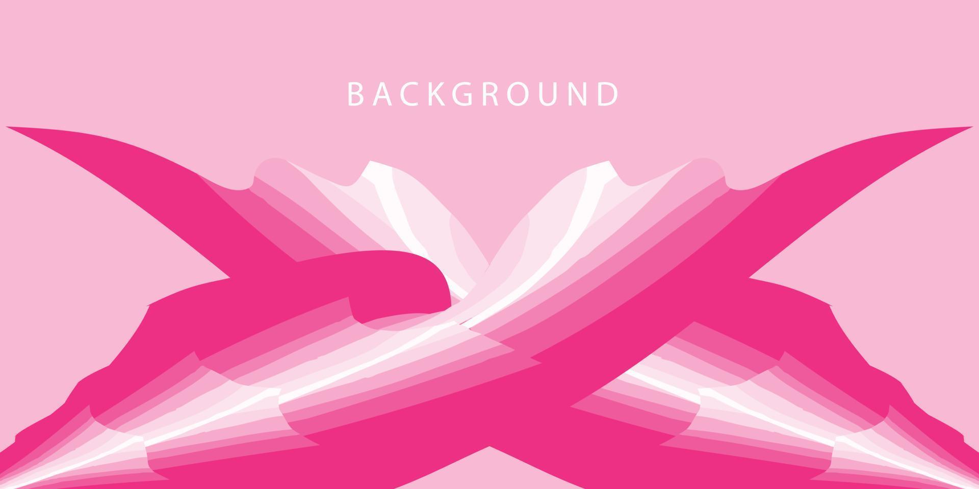 Abstract background with pink color wave shape. vector illustration