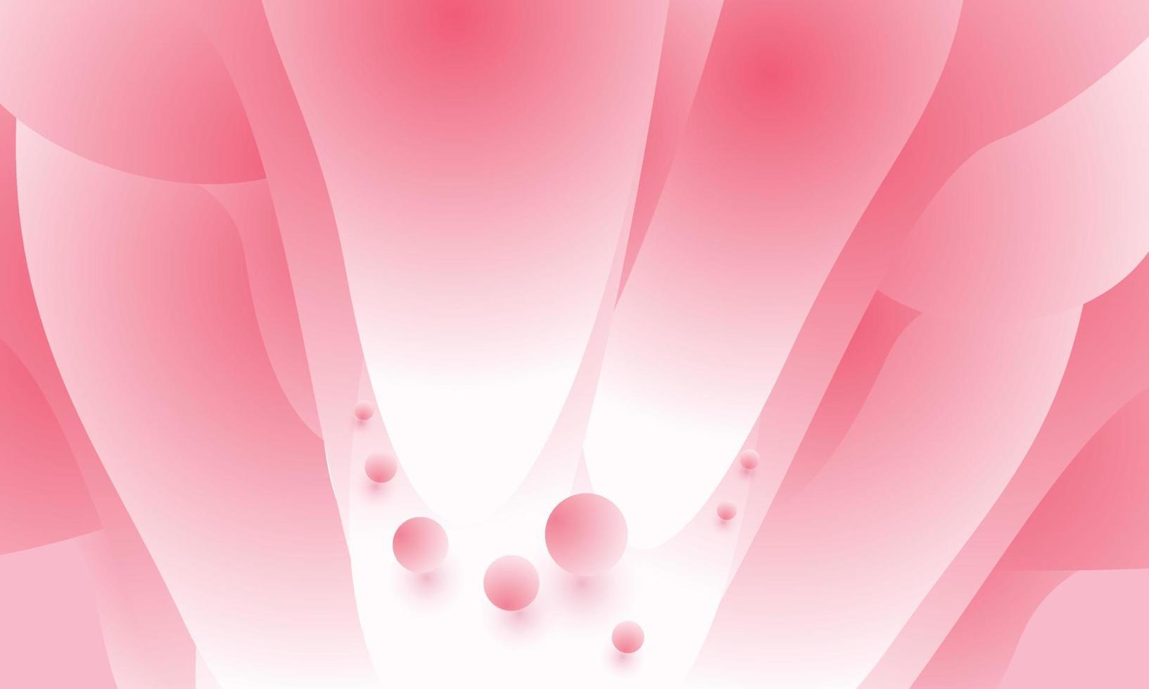 fondo abstracto con esferas de mármol de color rosa. ilustración vectorial vector