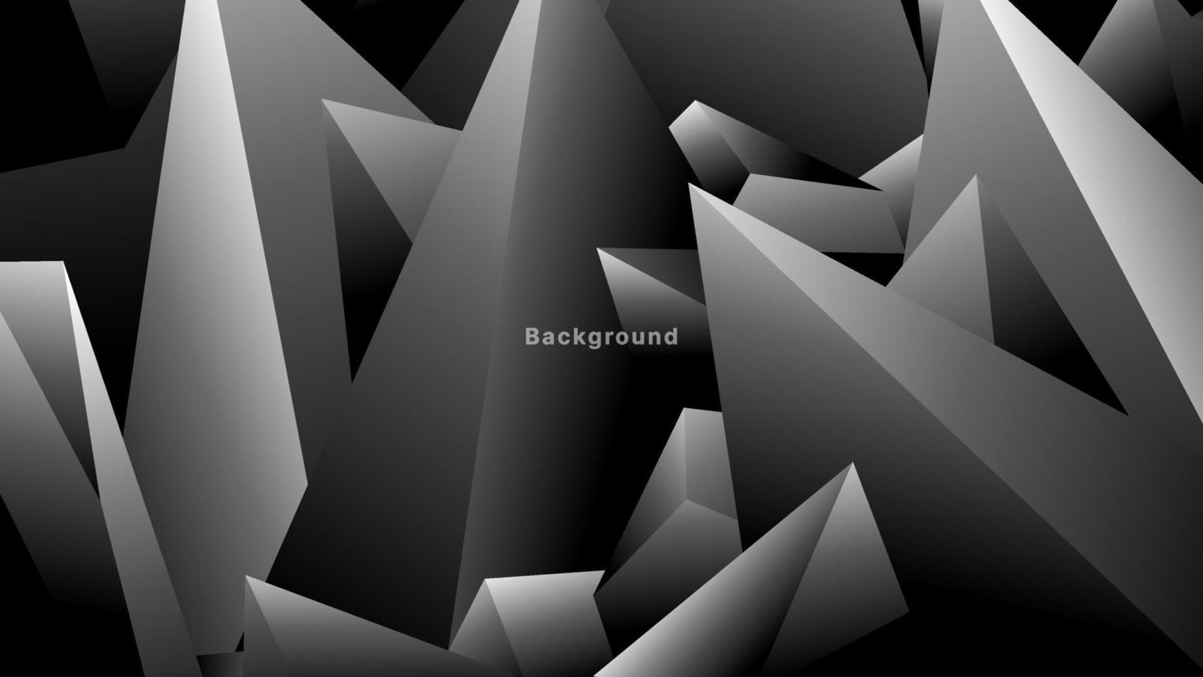 Abstract architectural design sharp angle surface on black background. It can be suitable for advertisements, covers, banners, posters, wireframes and related about backgrounds. vector