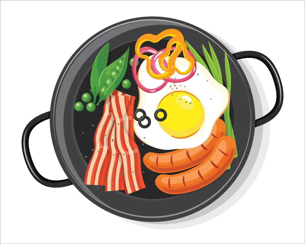 Breakfast concept vector illustration graphic design