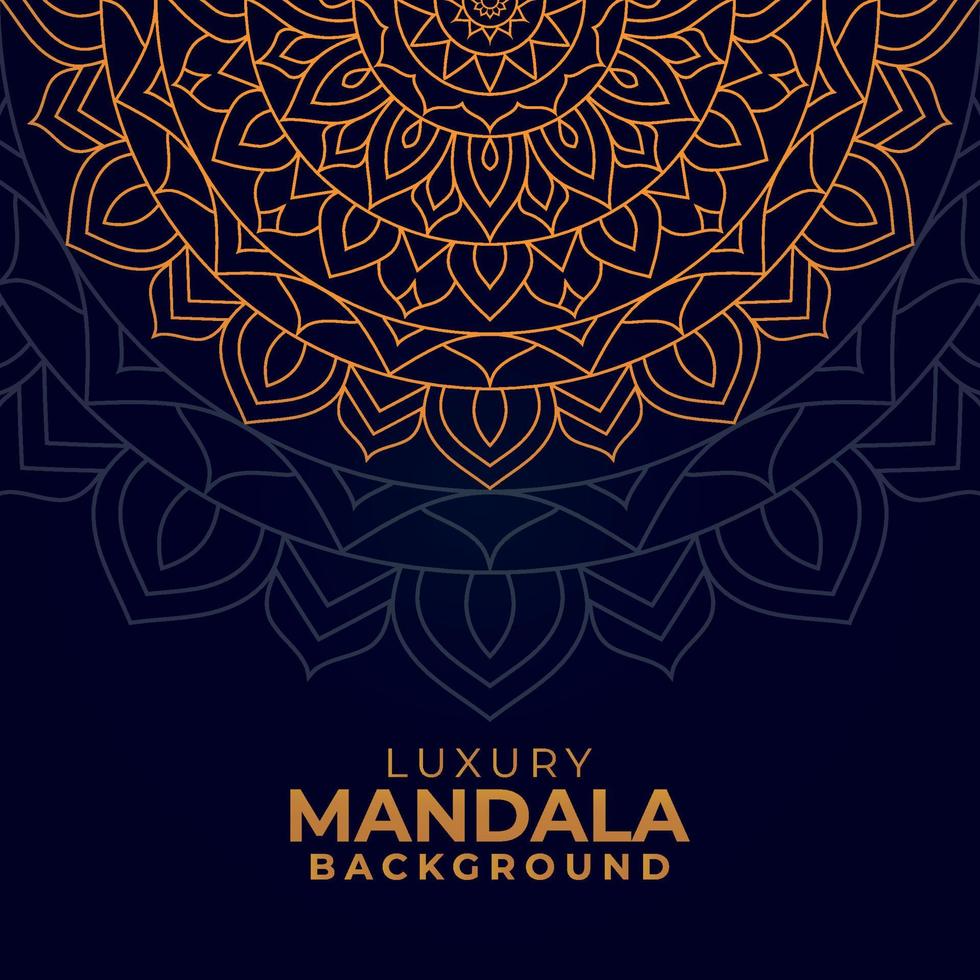 Multi-purpose luxury ornamental mandala design background, golden luxury ornamental background vector
