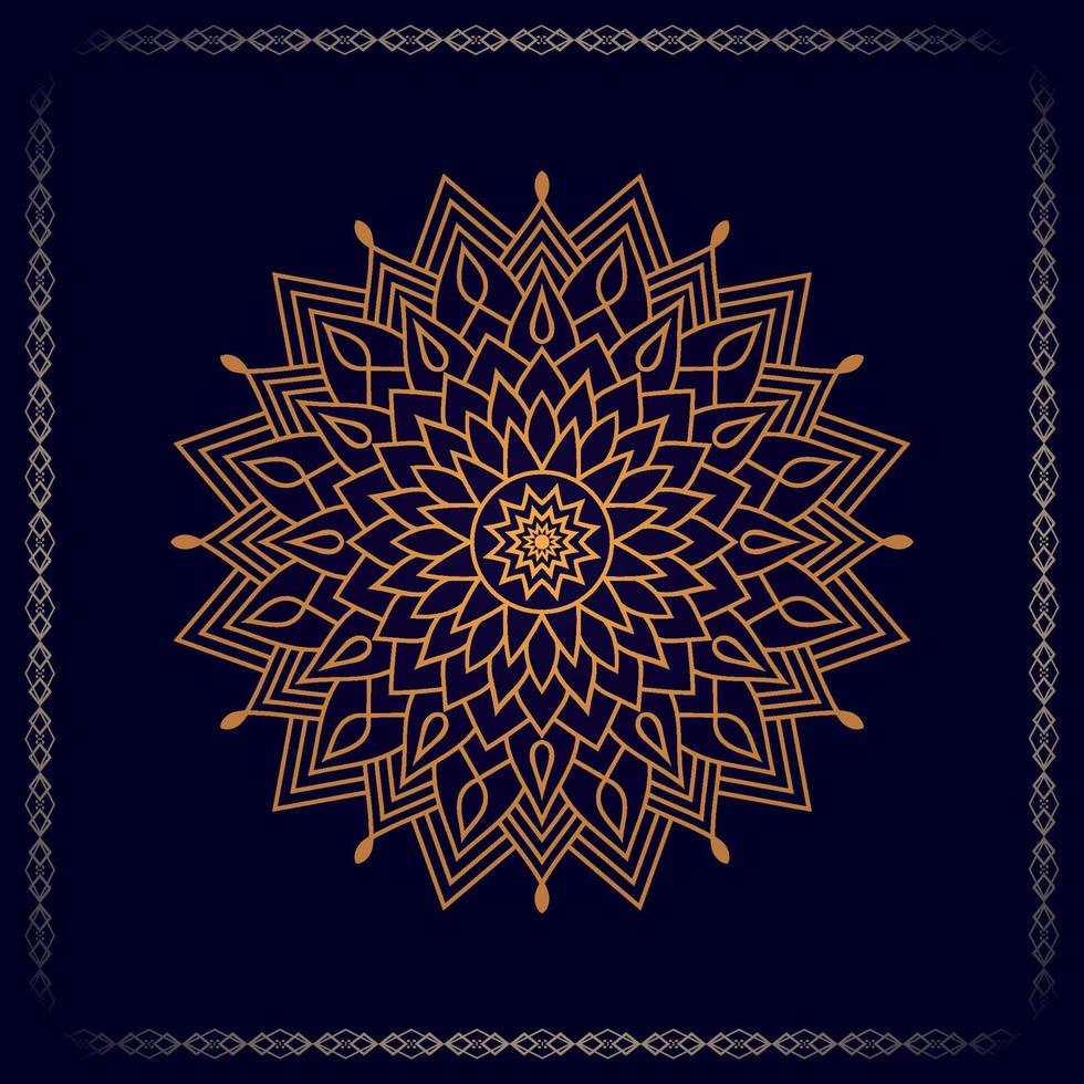 Multi-purpose luxury ornamental mandala design background, golden luxury ornamental background vector