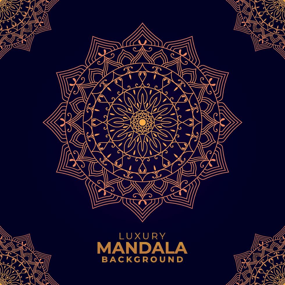 Multi-purpose luxury ornamental mandala design background, golden luxury ornamental background vector