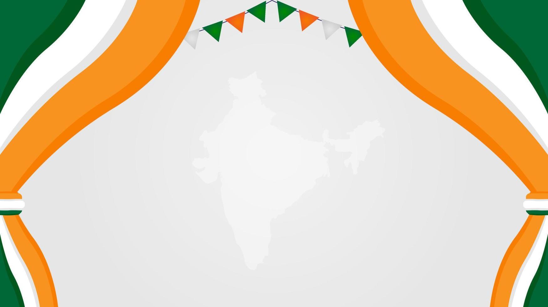 fondo abstracto para el momento de la celebración india. día de la república, día de la independencia y otros. ilustración vectorial vector