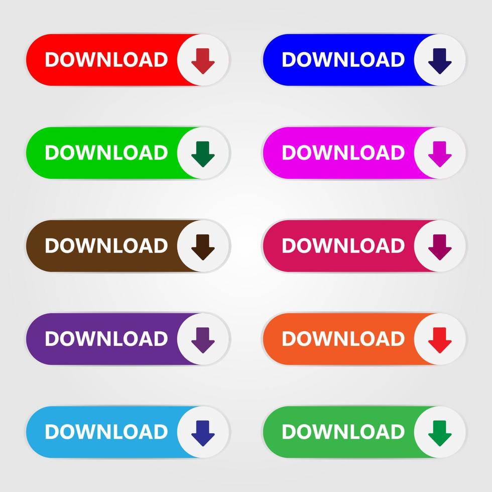 Download button icon on pack. Vector illustration. 17115605 Vector Art