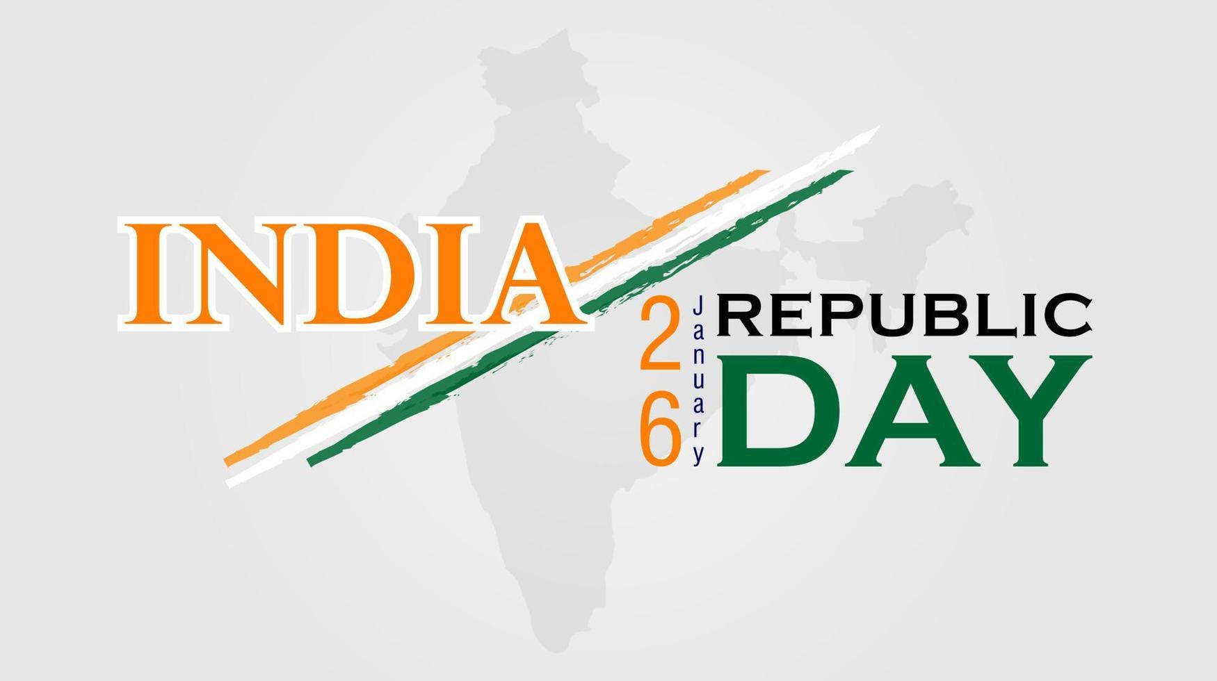 Republic day of India celebration background. Poster layout. Vector design.