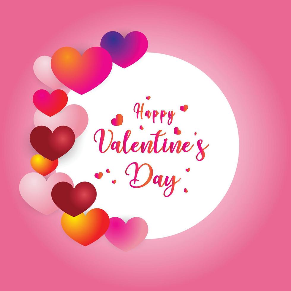 Valentine's Day Background Design . for banner and poster templates vector