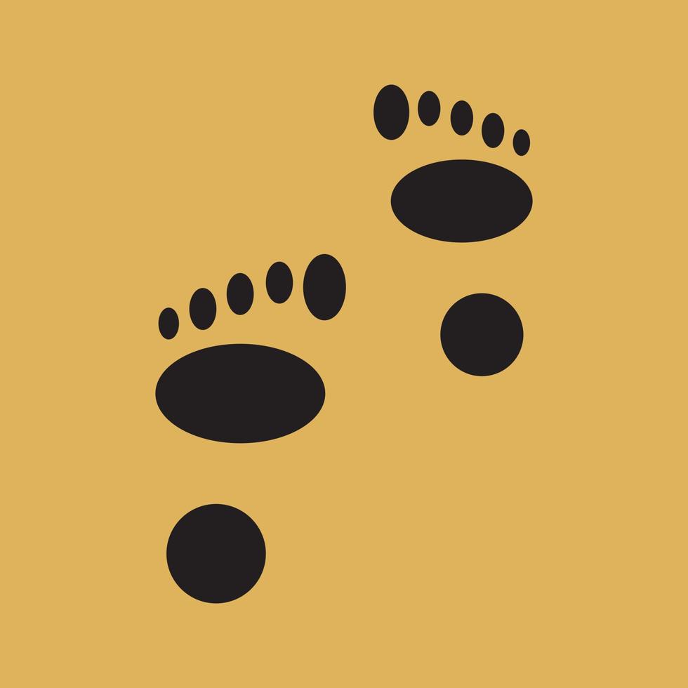 Human Foot Sole Vector Icon Simple and Modern