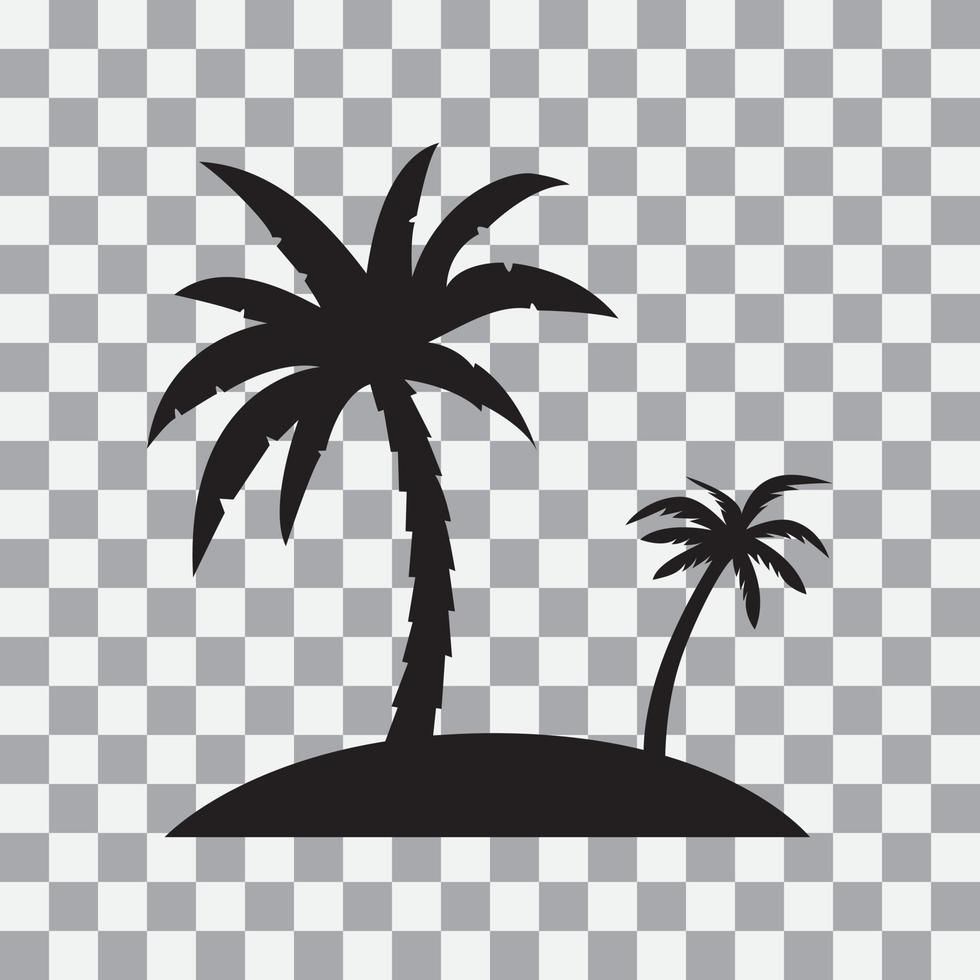 Black palm trees,Palm silhouettes. Design of palm trees for posters, banners and promotional items. Vector illustration