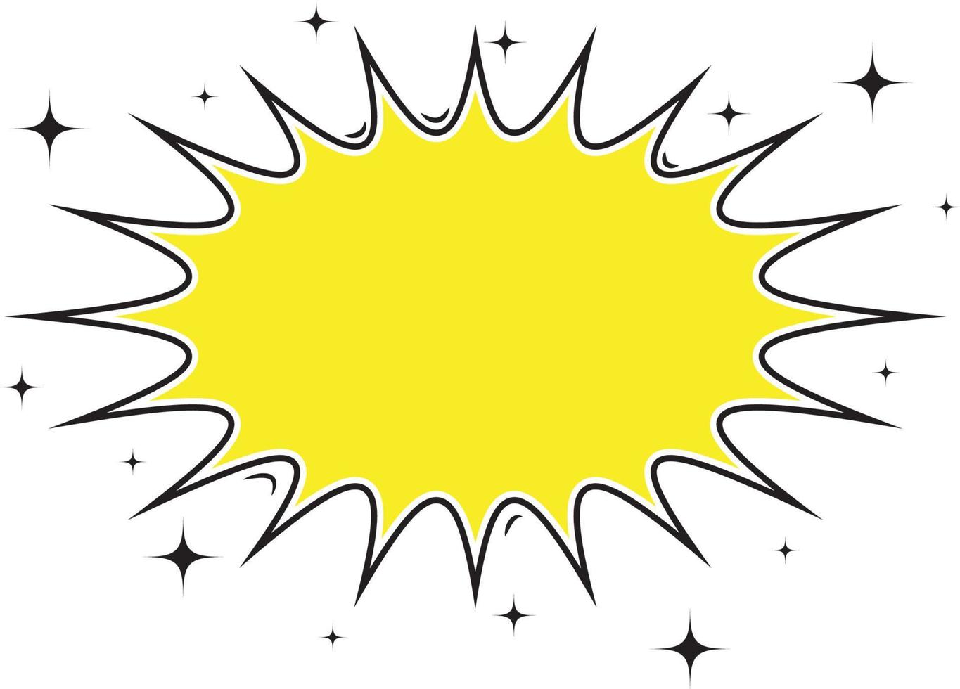 Comic cartoon speech bubble for different emotions vector
