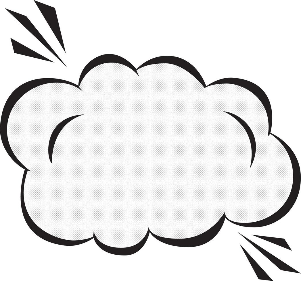 Comic cartoon speech bubble for different emotions vector